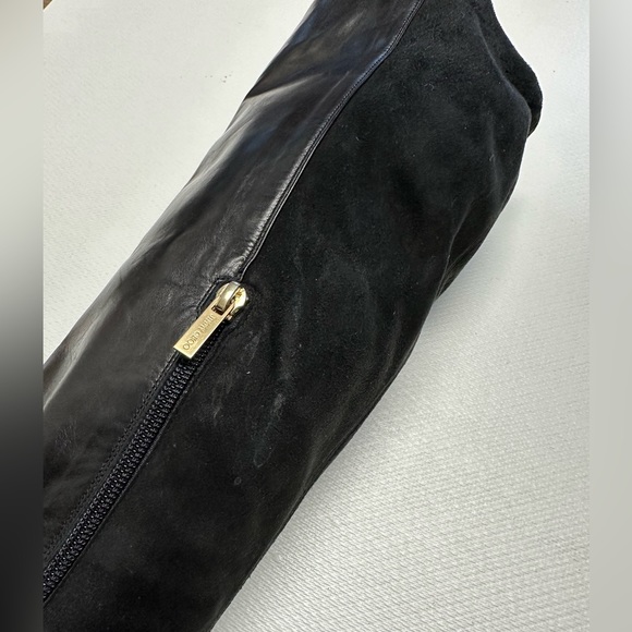 Jimmy Choo Suede and Vachetta Leather Boots Black Size 40 EUC - Picture 10 of 16